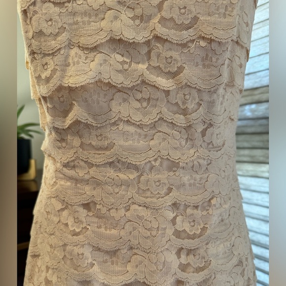 Woman's Forever 21 Lace, Blush Colored Mini dress. Size M - Picture 3 of 5